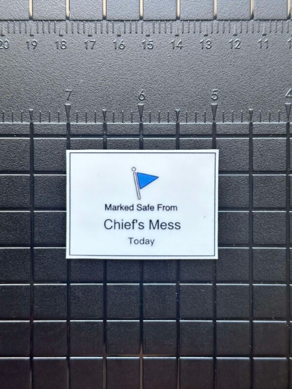 Marked Safe from Chief's Mess Sticker - Image 2