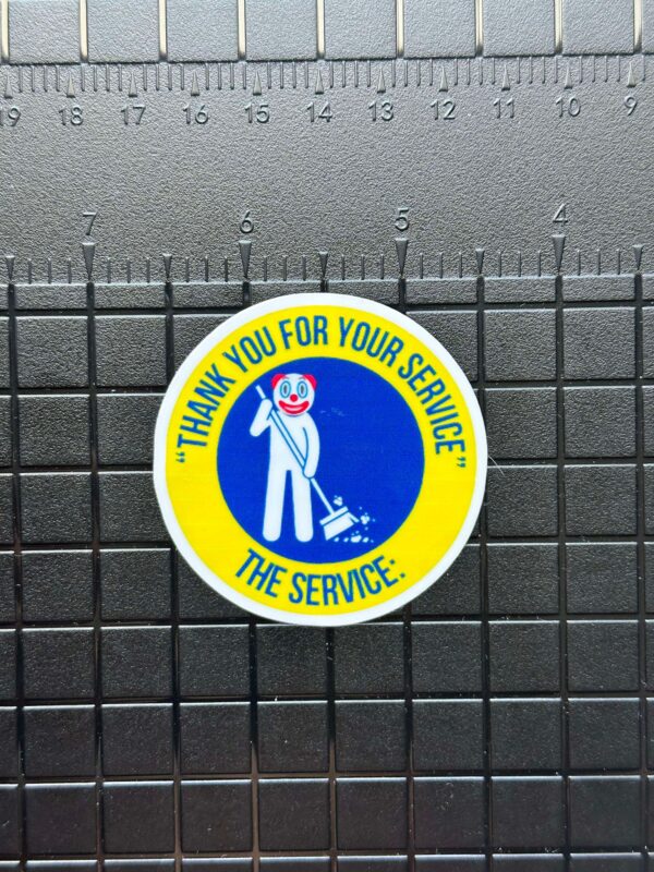 Thank you for your Service Sticker - Image 2