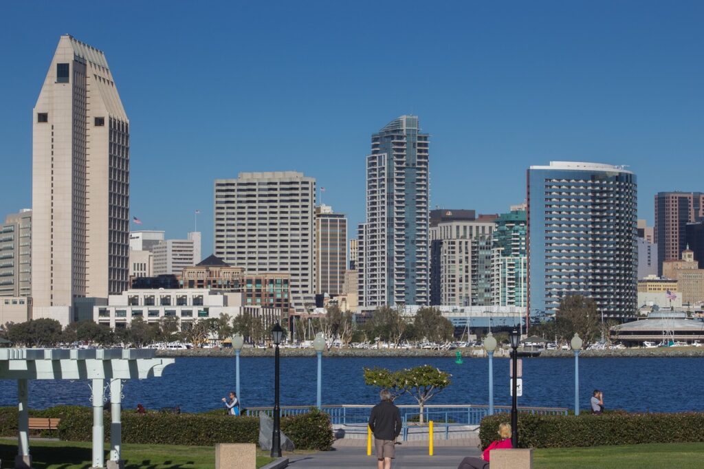 san diego, cityscape, bay